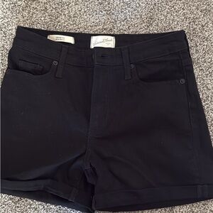 Universal Thread High-Rise Black Denim Shorts